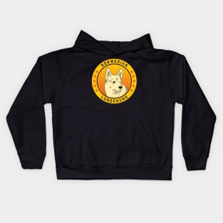 Norwegian Lundehund Dog Portrait Kids Hoodie